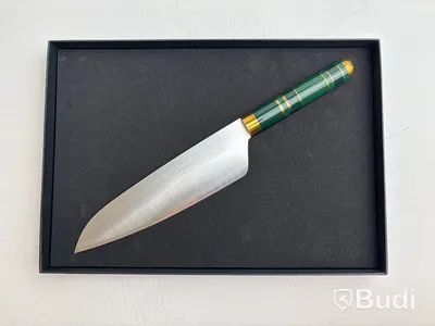 3 st. Kockkniv Bon Centuri Chefs Knife, 20 cm, Saint Maquis green
