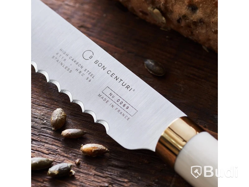 2 st. Brödkniv Bon Centuri Bread knife, 23 cm, Oyster white