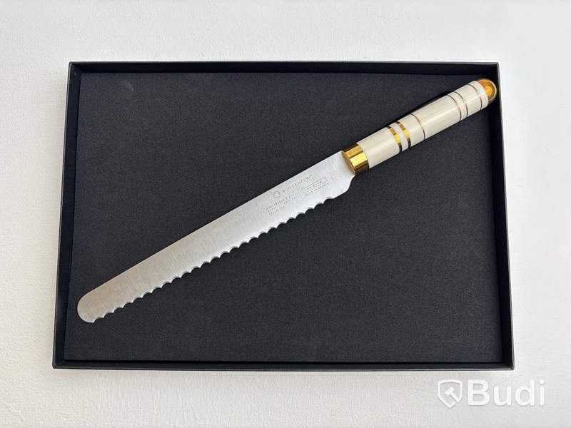 2 st. Brödkniv Bon Centuri Bread knife, 23 cm, Oyster white
