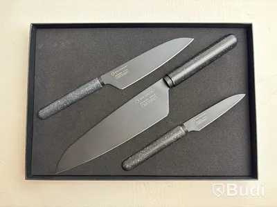 Knivset 3-delar Bon Centuri, Granite black