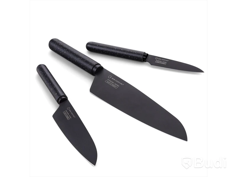 Knivset 3-delar Bon Centuri, Granite black