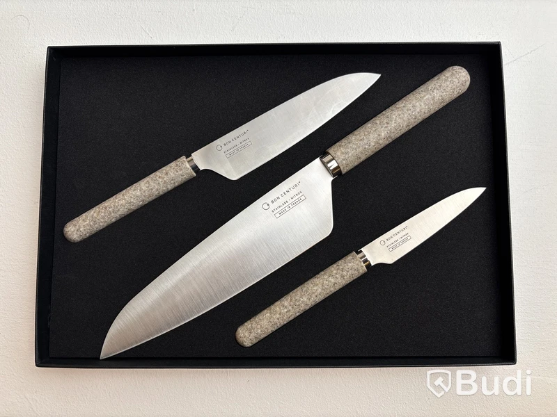 Knivset 3-delar Bon Centuri, Mineral grey