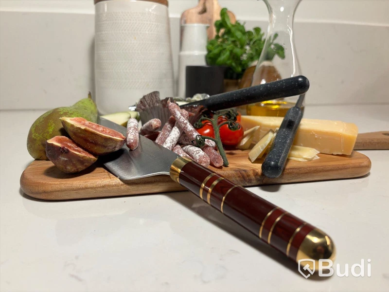 Knivset 3-delar Bon Centuri, Bordeaux red and Granit black