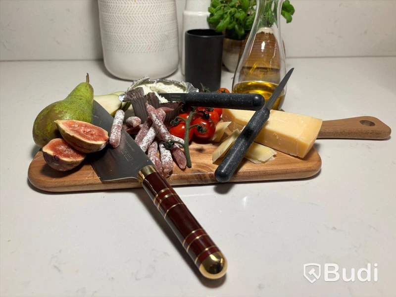 Knivset 3-delar Bon Centuri, Bordeaux red and Granit black