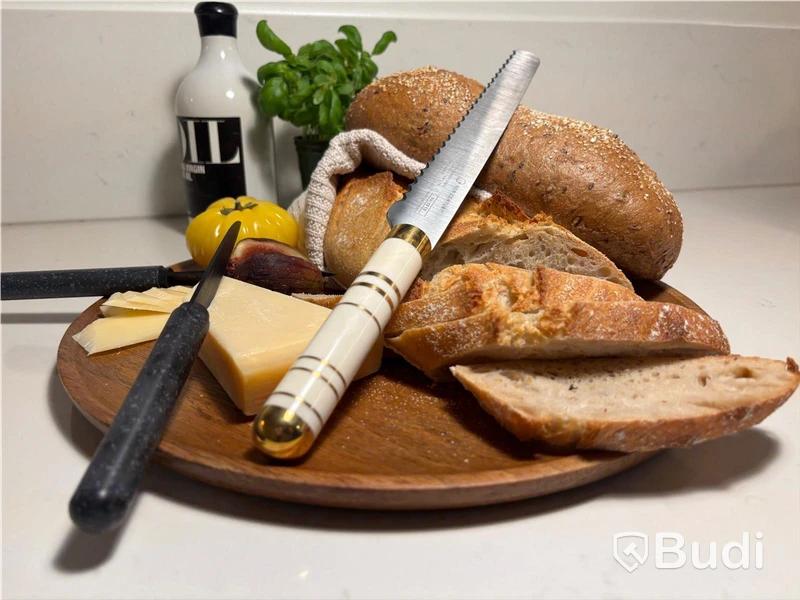 Knivset 3-delar Bon Centuri, Oyster white and Granit Black