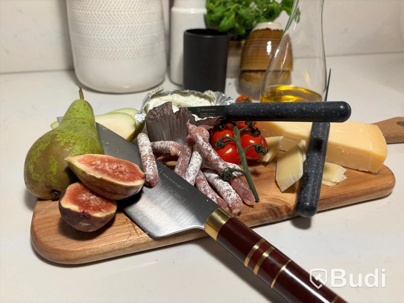 Knivset 3-delar Bon Centuri, Bordeaux red and Granit black
