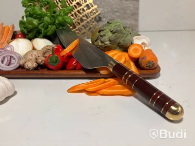 3 st. Kockkniv Bon Centuri Chefs Knife, 20 cm, Bordeaux red