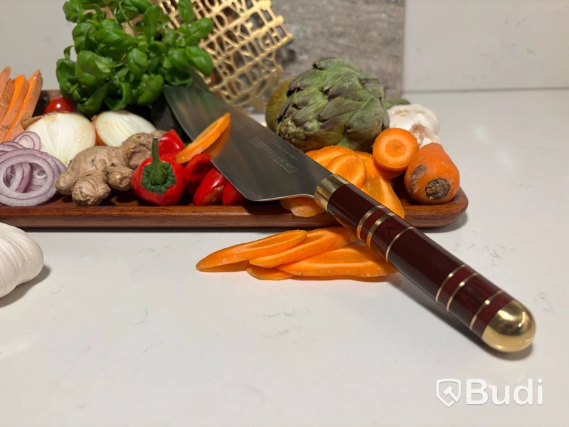 3 st. Kockkniv Bon Centuri Chefs Knife, 20 cm, Bordeaux red