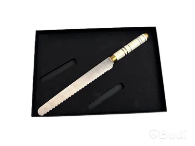 2 st. Brödkniv Bon Centuri Bread knife, 23 cm, Oyster white