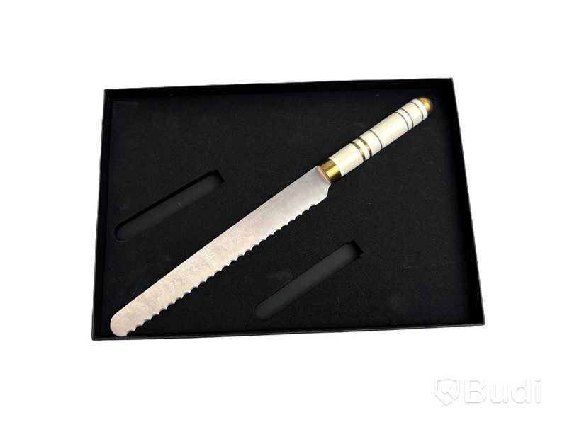 2 st. Brödkniv Bon Centuri Bread knife, 23 cm, Oyster white