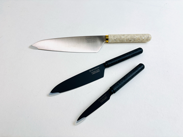 (NY) Knivset 3-delar Bon Centuri, Marble white och Granit Black