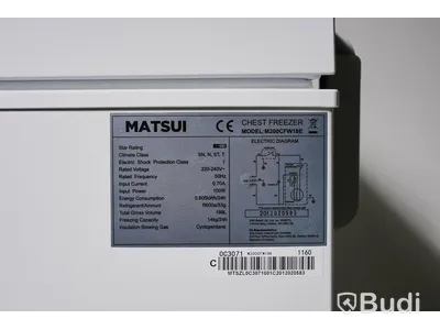Frysbox, Matsui M200CFW18E.