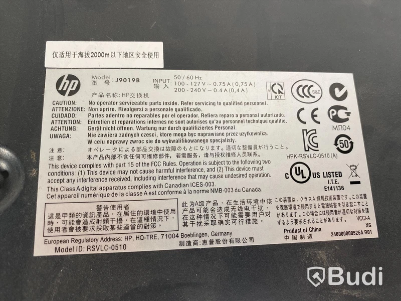 HP 2510-24 switch J9019B