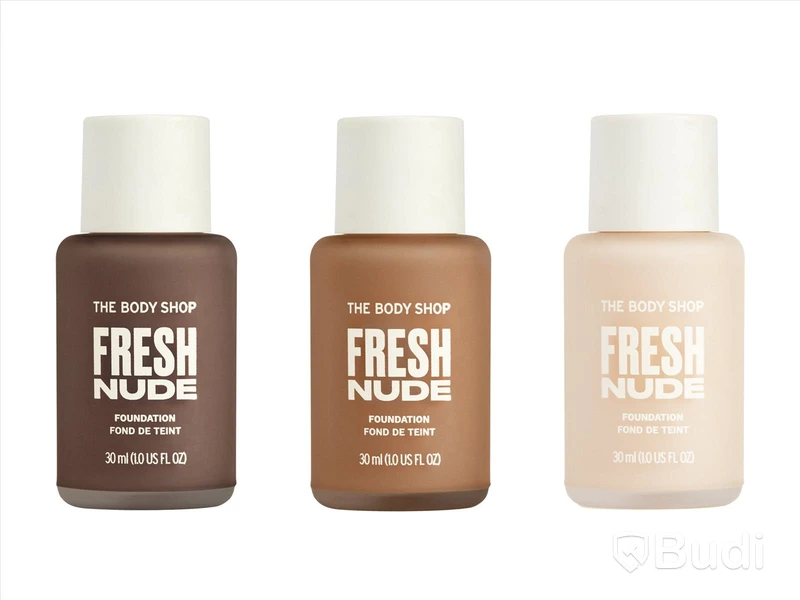 Parti med Fresh Nude Foundation 30 ml, olika nyanser, The Body Shop
