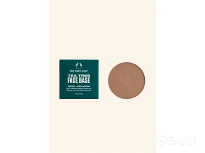 Parti med Tea Tree Face Base Powder Foundation 9 g, olika nyanser, The Body Shop