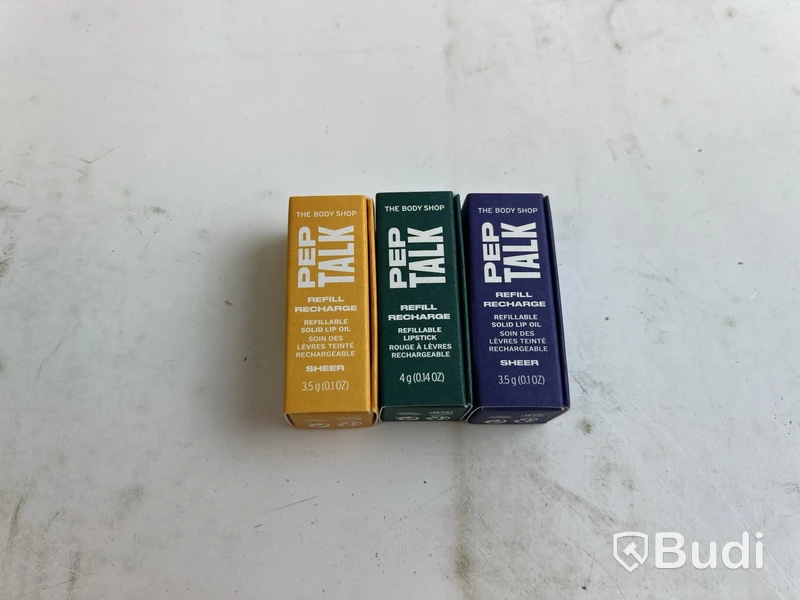Parti med Peptalk Flower Lip Oil Refill, 3,5 g och 4 g, olika nyanser, The Body Shop