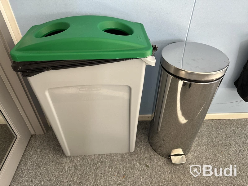 2 st avfallstunnor, Rubbermaid, Brabantia