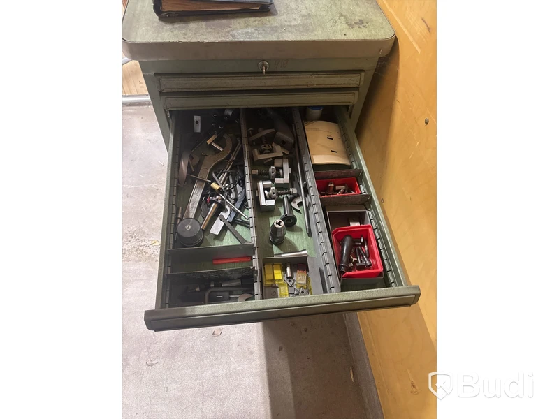Bordsborrmaskin Hauser 3BA med tillbehör och borr.