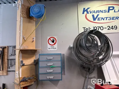 Ventilationsutrustning, verktyg, maskiner m.m. Stort parti.