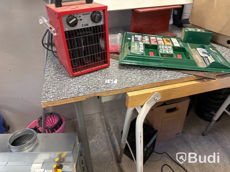 Ventilationsutrustning, verktyg, maskiner m.m. Stort parti.
