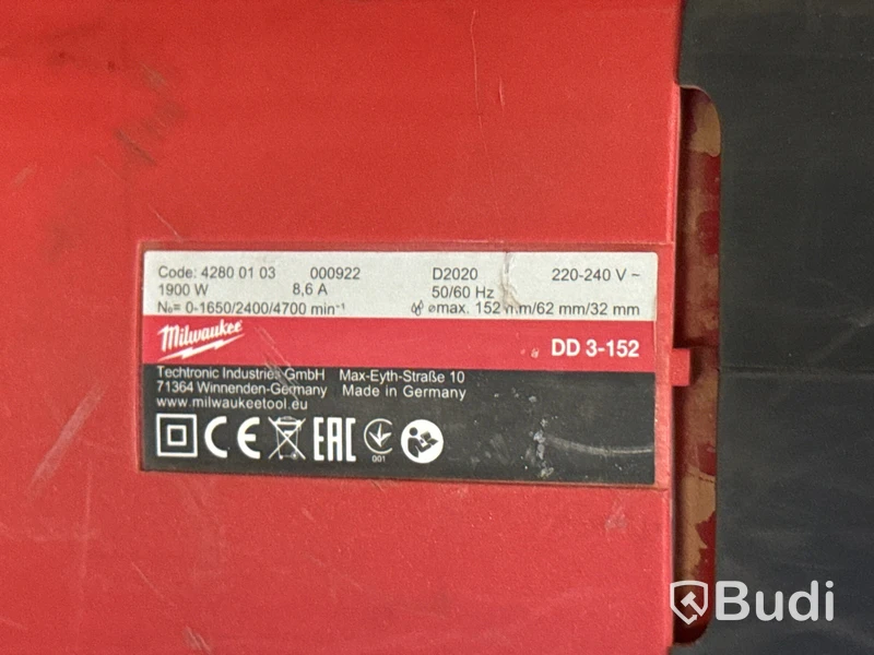 Kärnborrmaskin Milwaukee 4st kärnborr