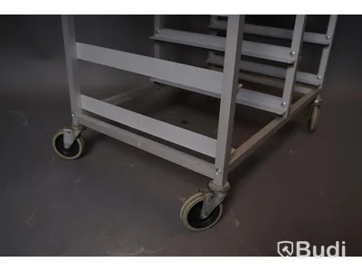 Brickvagn - på hjul, metall. Begagnad.