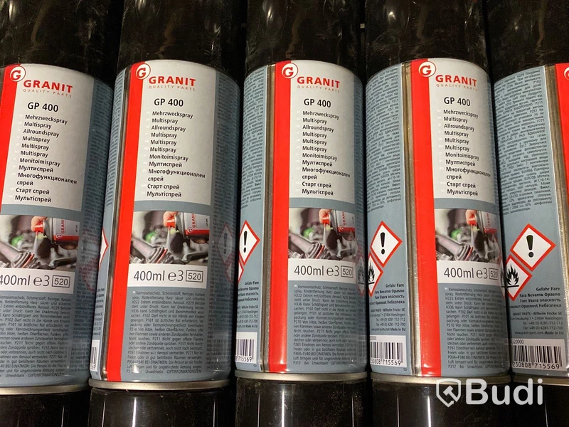 Parti nya sprayburkar från Granit - 75 st