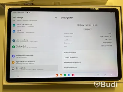 Surfplatta Samsung Galaxy Tab S7 FE 5G - 128 GB