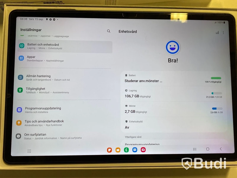 Surfplatta Samsung Galaxy Tab S7 FE 5G - 128 GB
