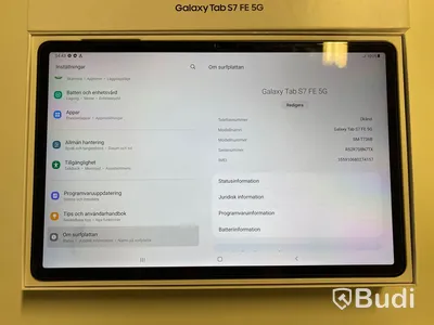Surfplatta Samsung Galaxy Tab S7 FE 5G - 128 GB