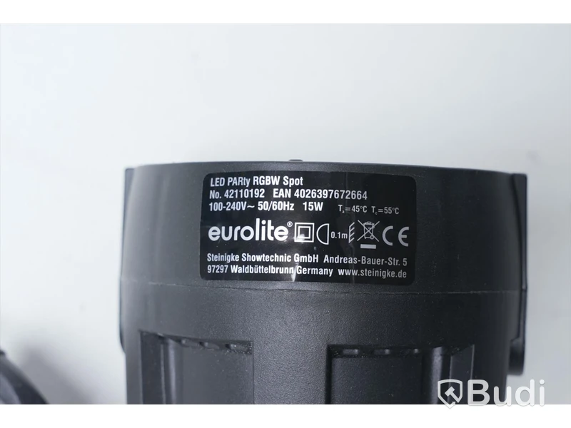 LED Belysning 6st - Eurolite LED Party RGBW Spot