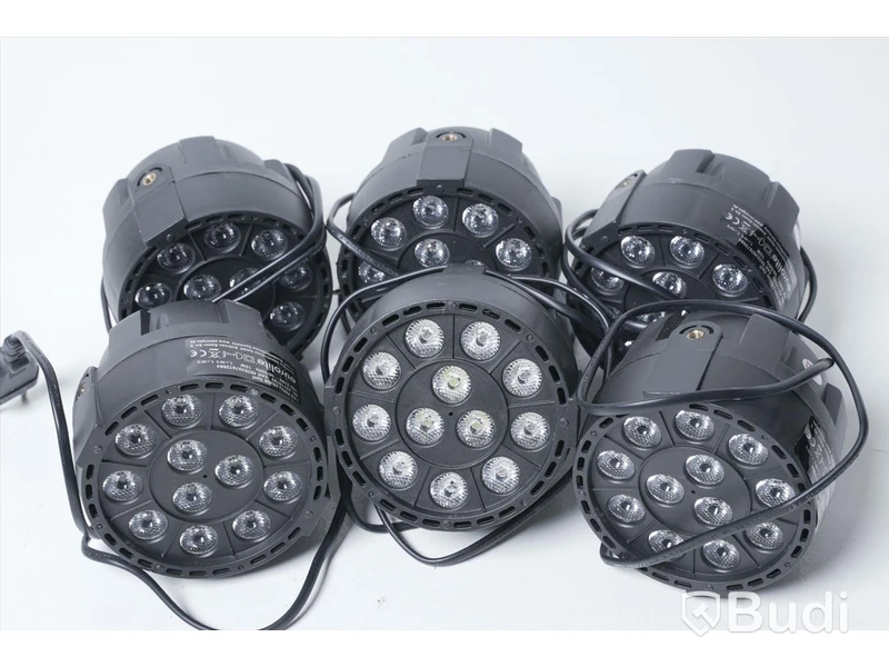 LED Belysning 6st - Eurolite LED Party RGBW Spot