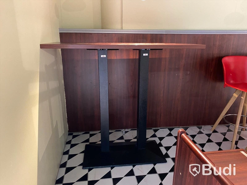 3st rektangulära ståbord med dubba bordben, bordskiva 120x60, Bison Hotell furniture