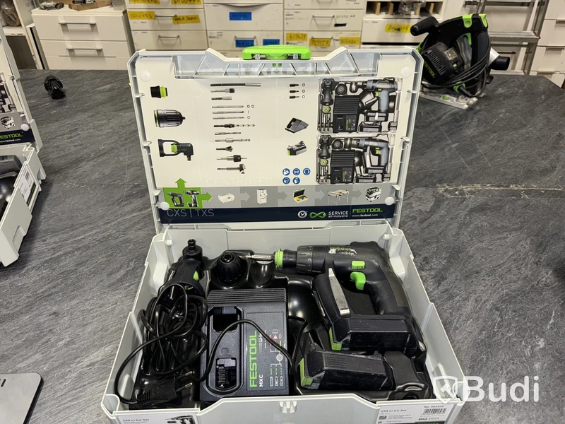 Borrskruvdragare Festool CXS LI 2.6 inkl. 2 st batterier och laddare