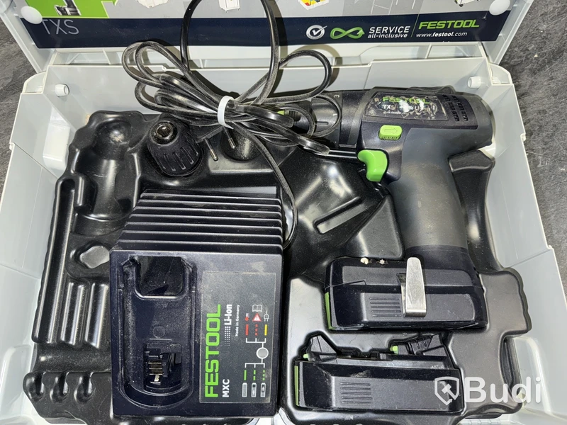 Borrskruvdragare Festool TXS Li 2.6 inkl. 2 st batterier och laddare