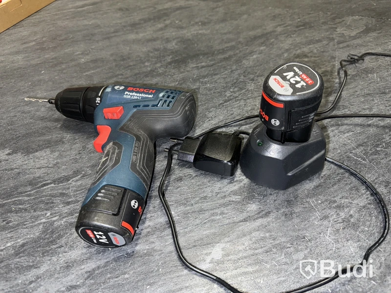 Borrskruvdragare Bosch GSR-120-Li inkl. 2 st batterier och laddare