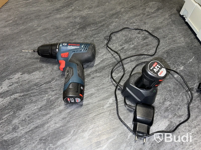 Borrskruvdragare Bosch GSR-120-Li inkl. 2 st batterier och laddare