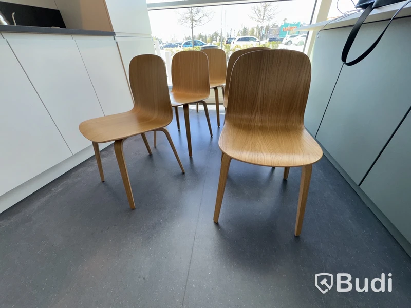 6 st trästolar från Muuto