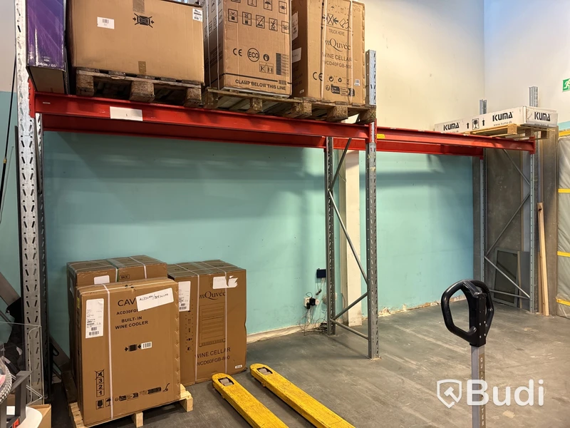 Pallstallage, 2 sektioner ca 6 m brett