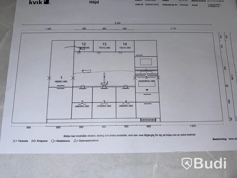 Kök, Kvik Veda Dark Oak, ord. pris. ca 60.000 kr.