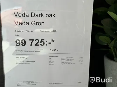 Kök, Kvik Veda Dark Oak, ord. pris. ca 60.000 kr.