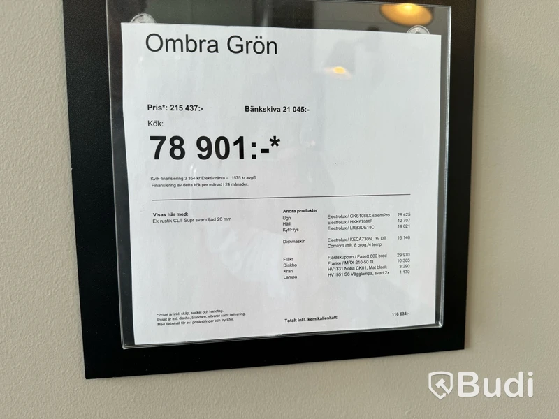 Kök, Kvik Ombra Grön ord. pris. ca 113.000 kr.