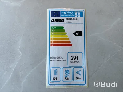 Integrerad kyl & frys, ZANUSSI ZBB28430SL ord. pris. ca 7.899 kr.