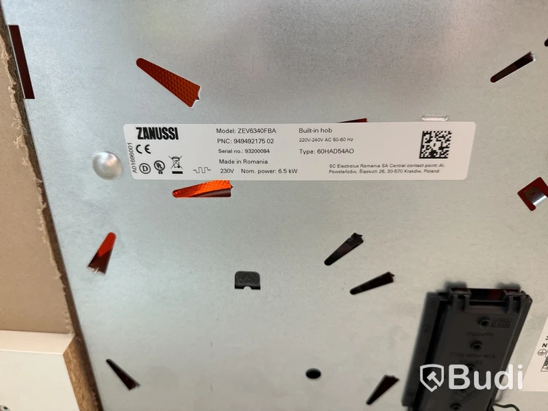 Keramisk häll, ZANUSSI ZEV6340FBA ord. pris. ca 2.899 kr.