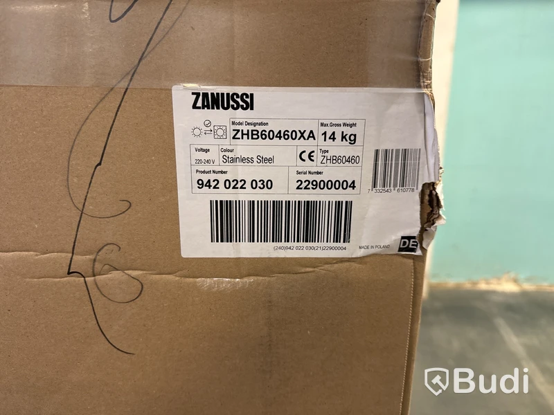 Köksfläkt, Zanussi ZHB60460XA öppnad förpackning, osäker funktion