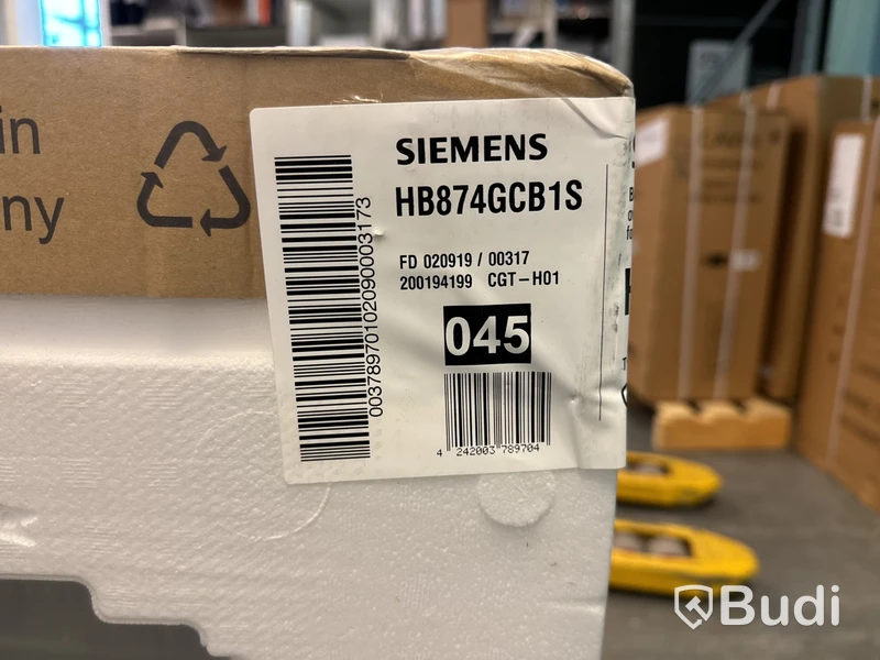 Ugn, Siemens HB874GCB1S OBS! Skadad kartong ord. pris. ca 14.000 kr.