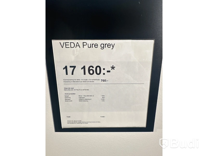 Dubbelkommod med speglar, Kvik Veda Pure Grey ord. pris. ca 17.000 kr.