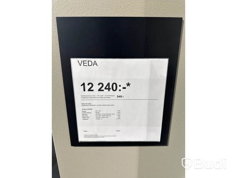 Badrumsinredning , Kvik Veda ord. pris. ca 12.000 kr.