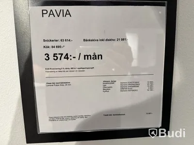 Kök, Kvik Pavia inklusive köksö ord. pris. ca 90.000 kr