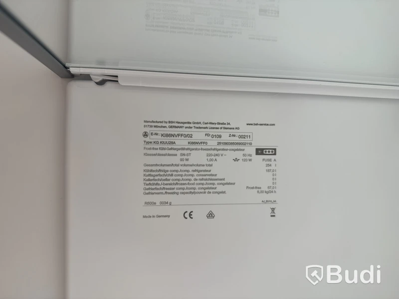 Integrerad kyl & frys, Siemens KI86NVFF0 ord. pris. ca 7.999 kr.